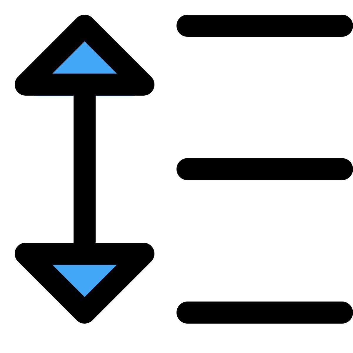 text line spacing gap document format alignment tool icon