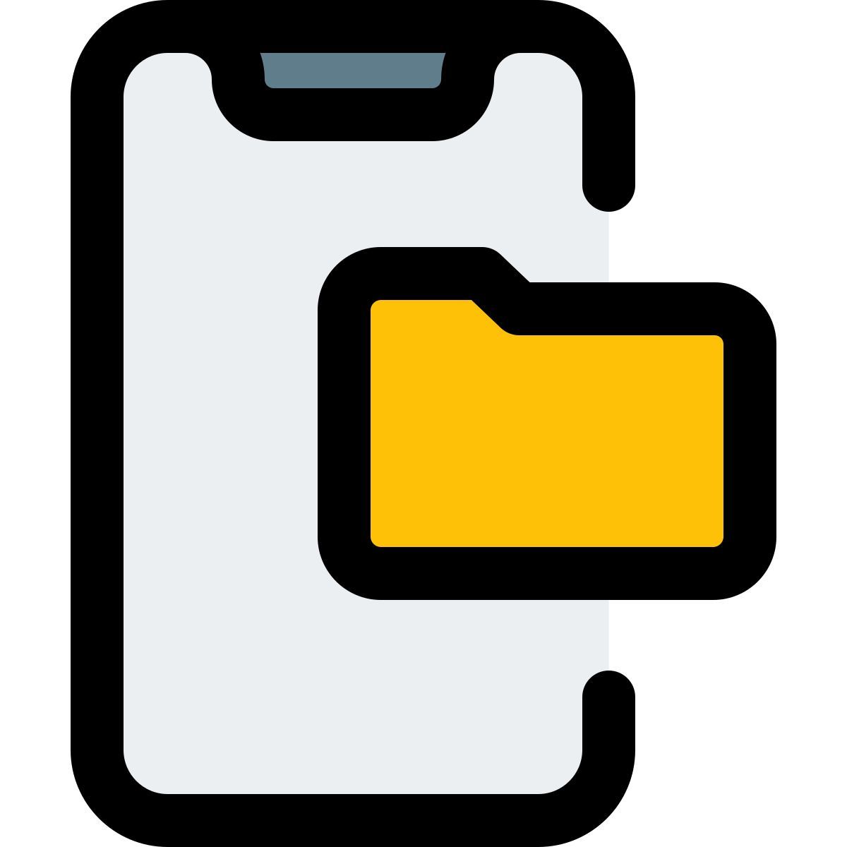 모바일 폴더 icon