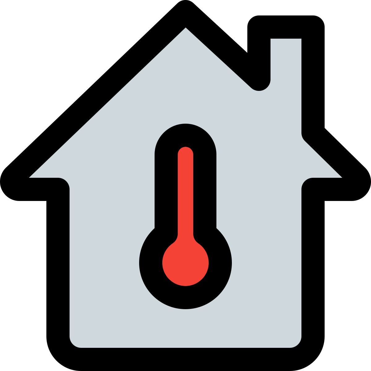 home thermostat icon