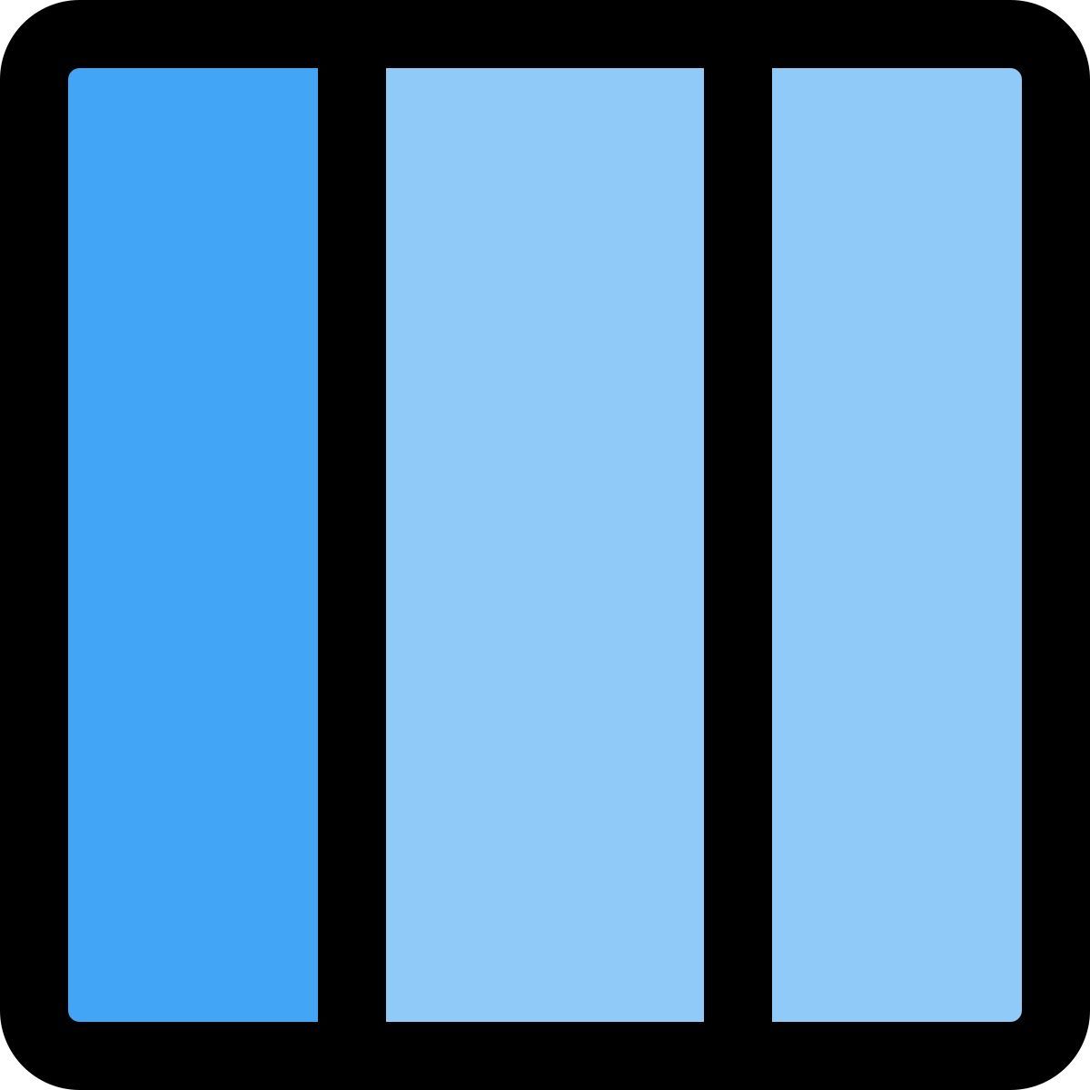 таблица с тремя столбцами icon