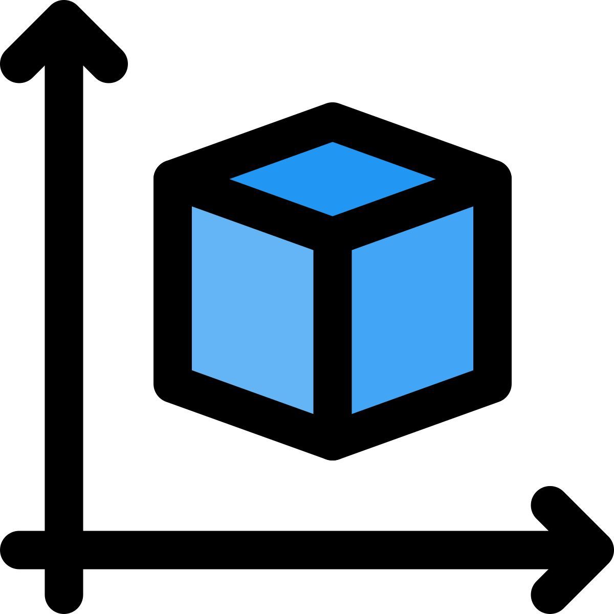 Dimensiones del cubo icon