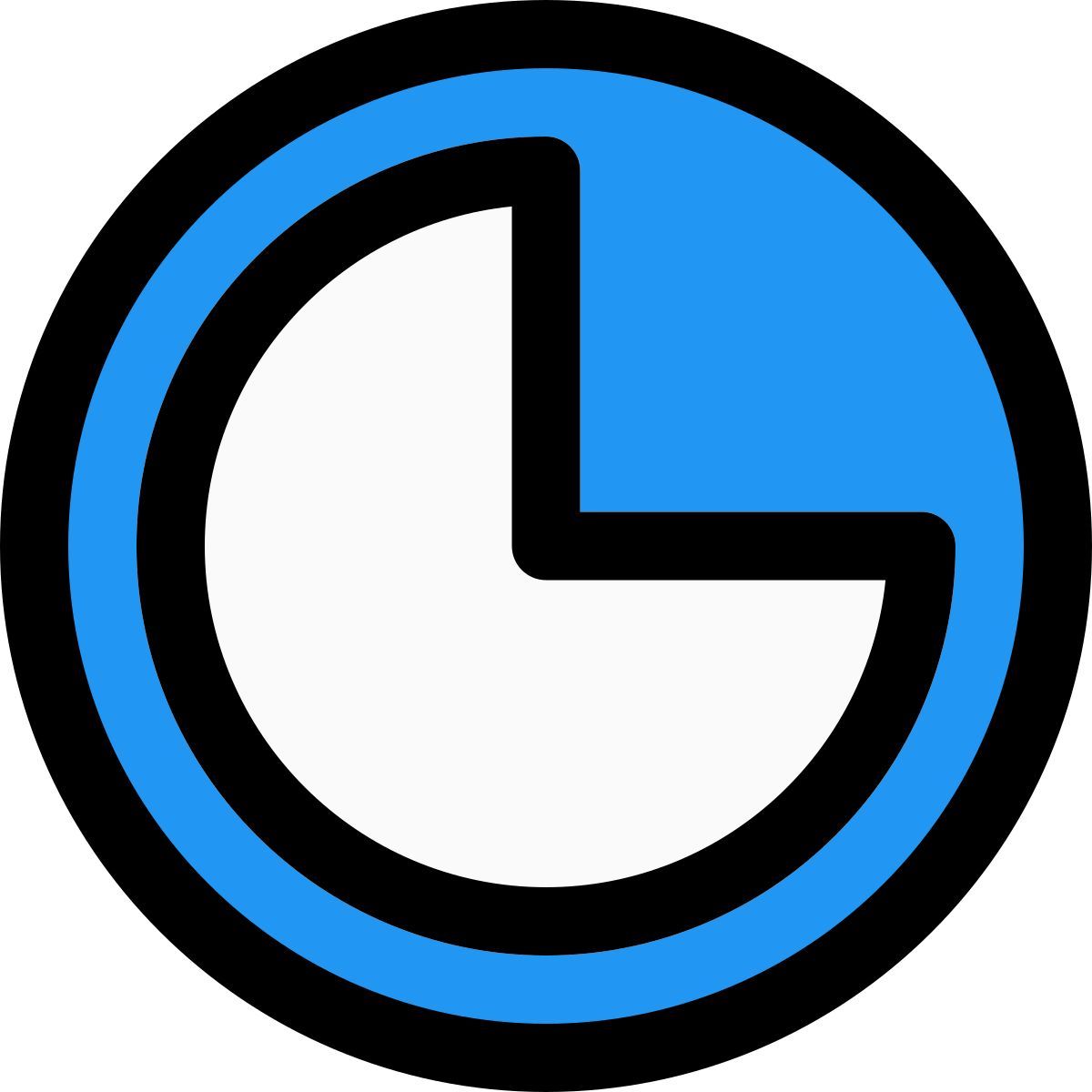 外部四分之三小时时间已过日期填充塔尔复兴 icon