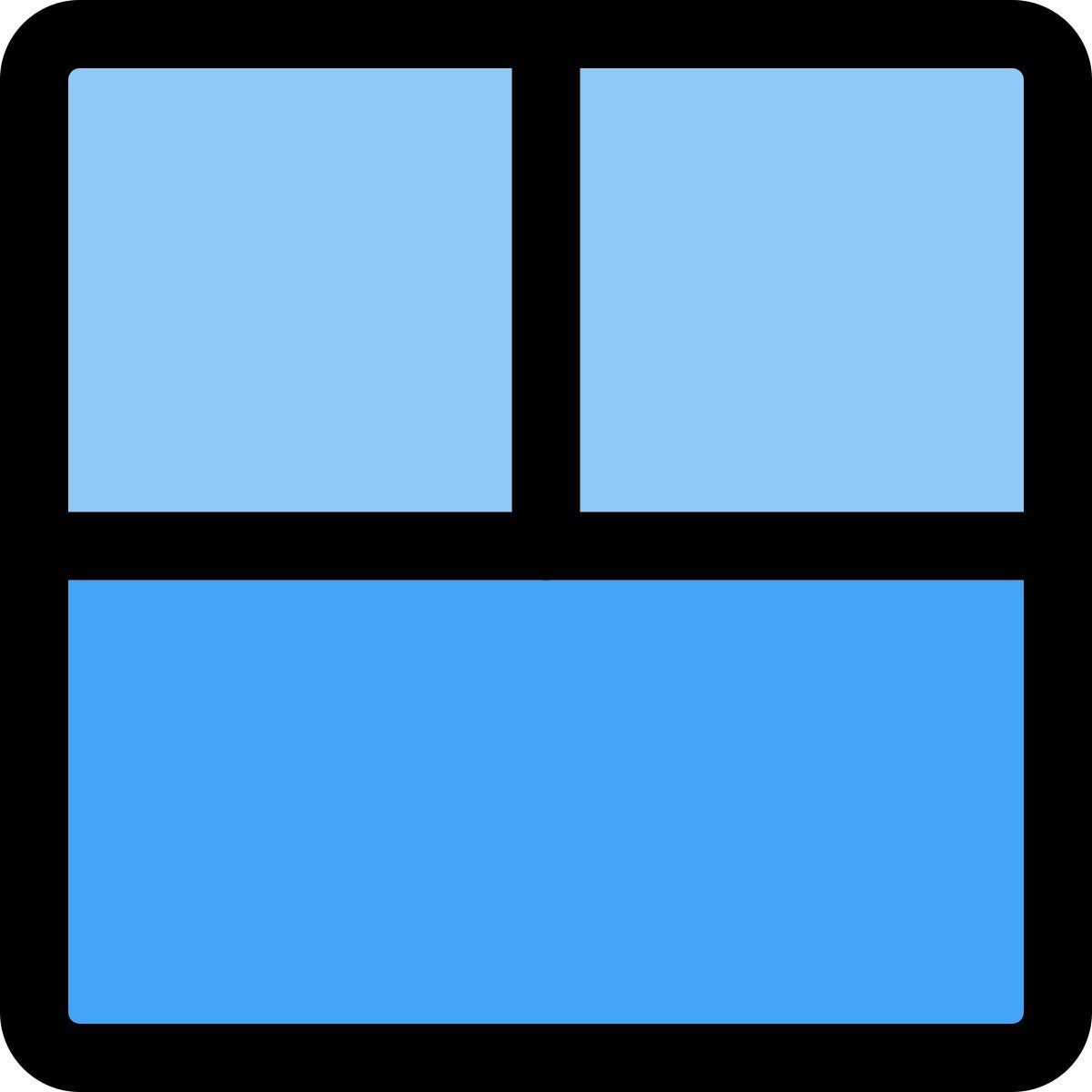 Grade com Seção Dividida icon