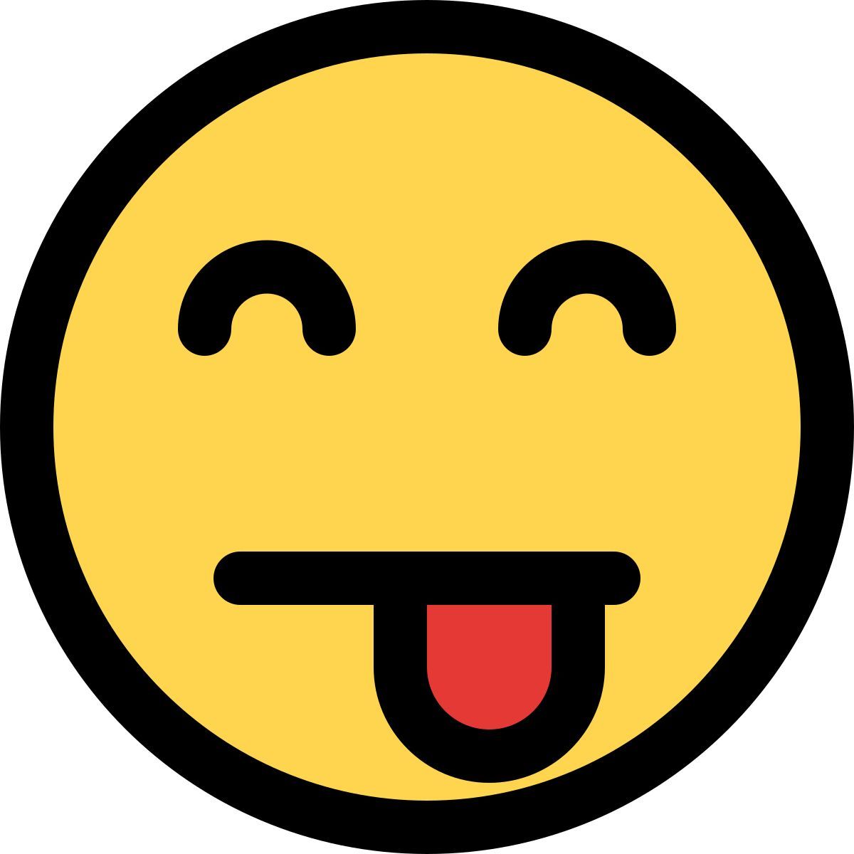 tongue out smiley icon