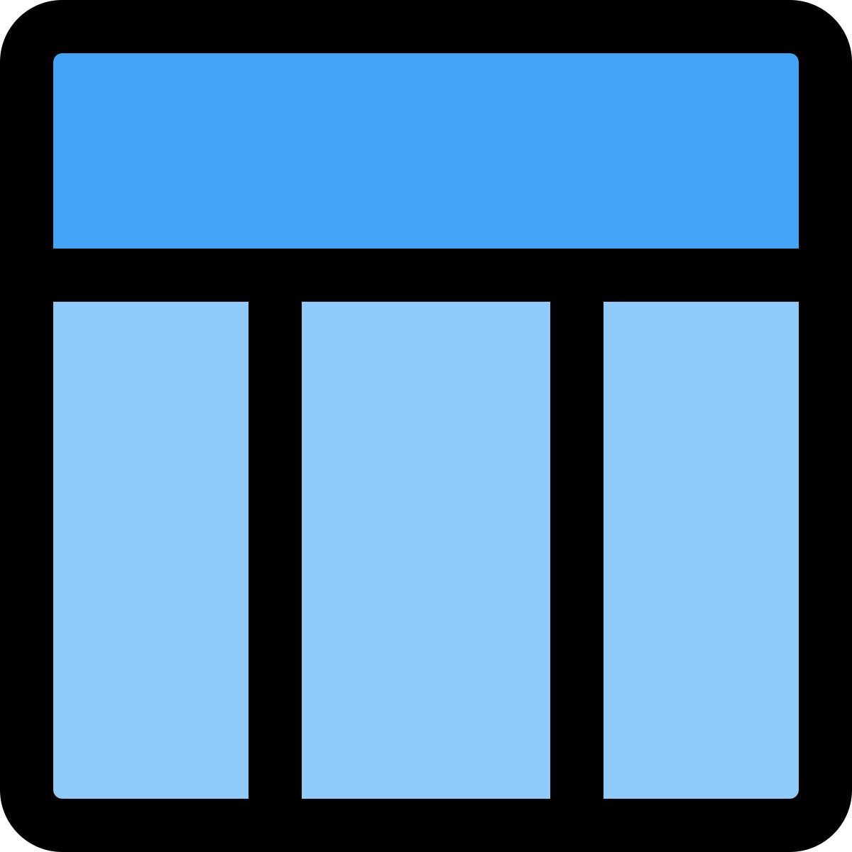 top header table icon