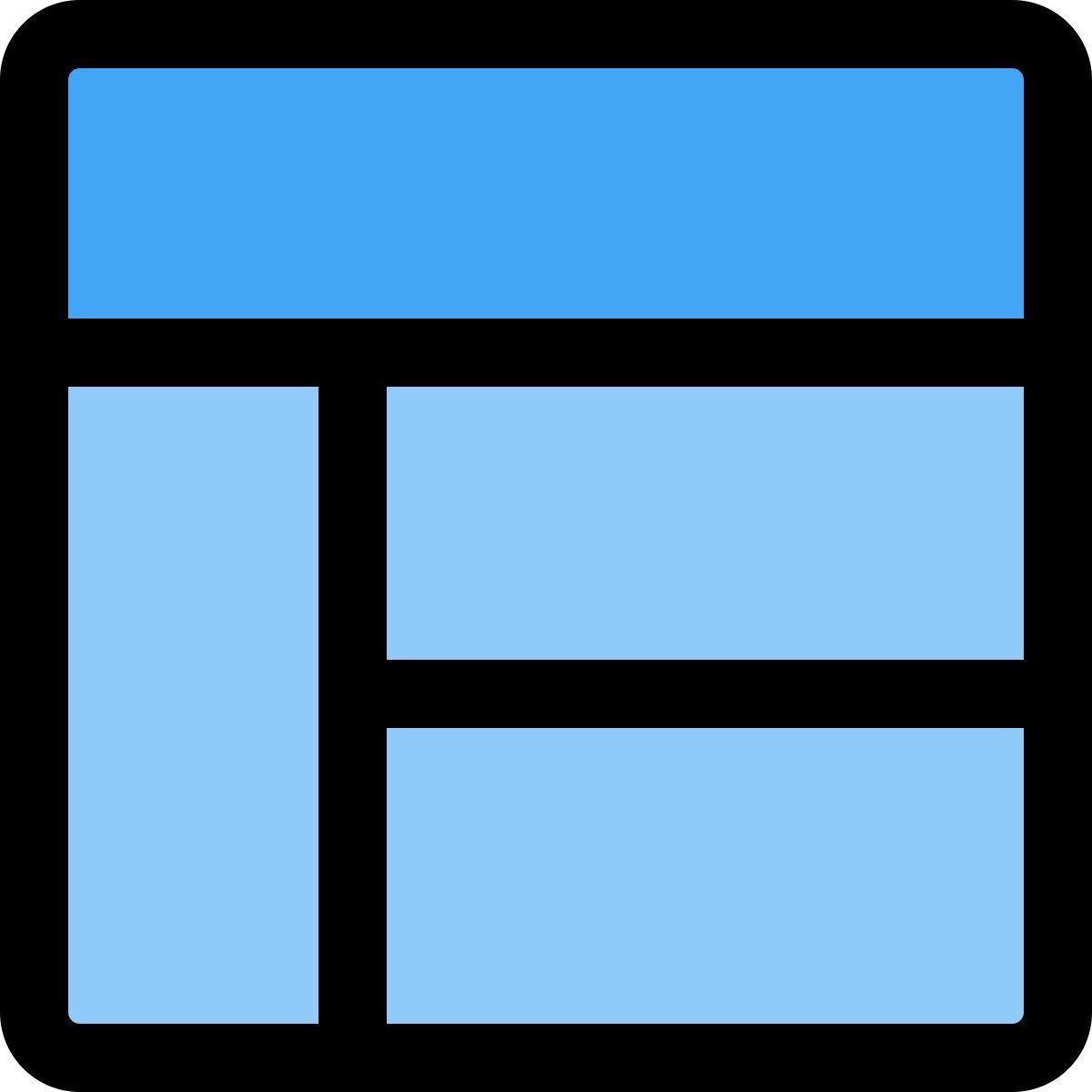 layout with heading icon