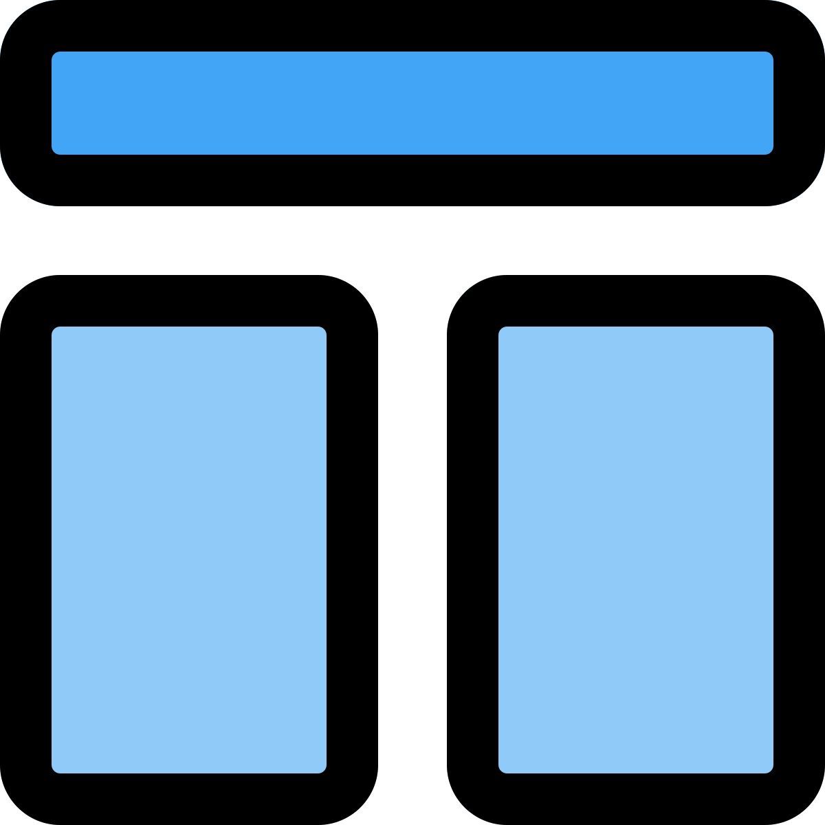 diseño con encabezado icon