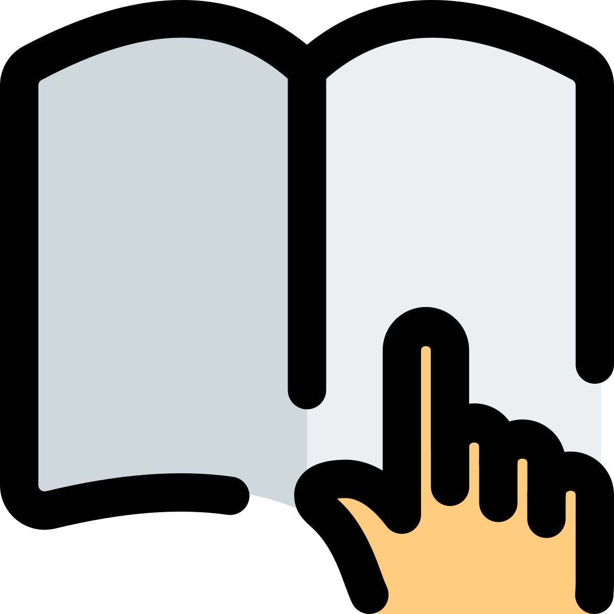touchscreen book icon