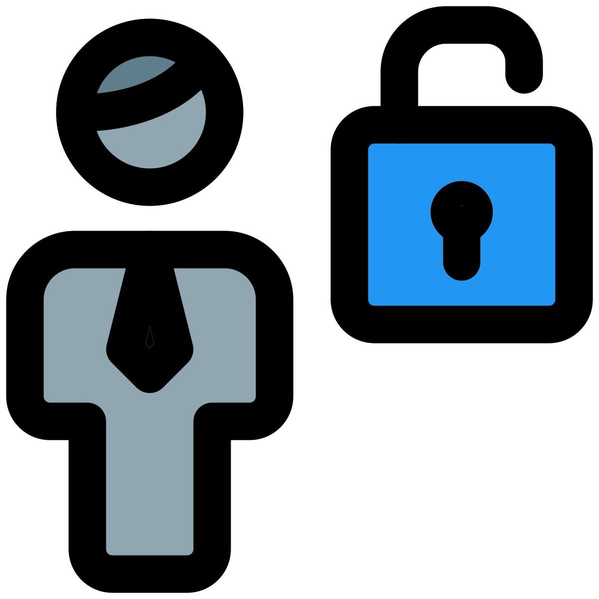 unlocking the access to the businessman list from web portal icon