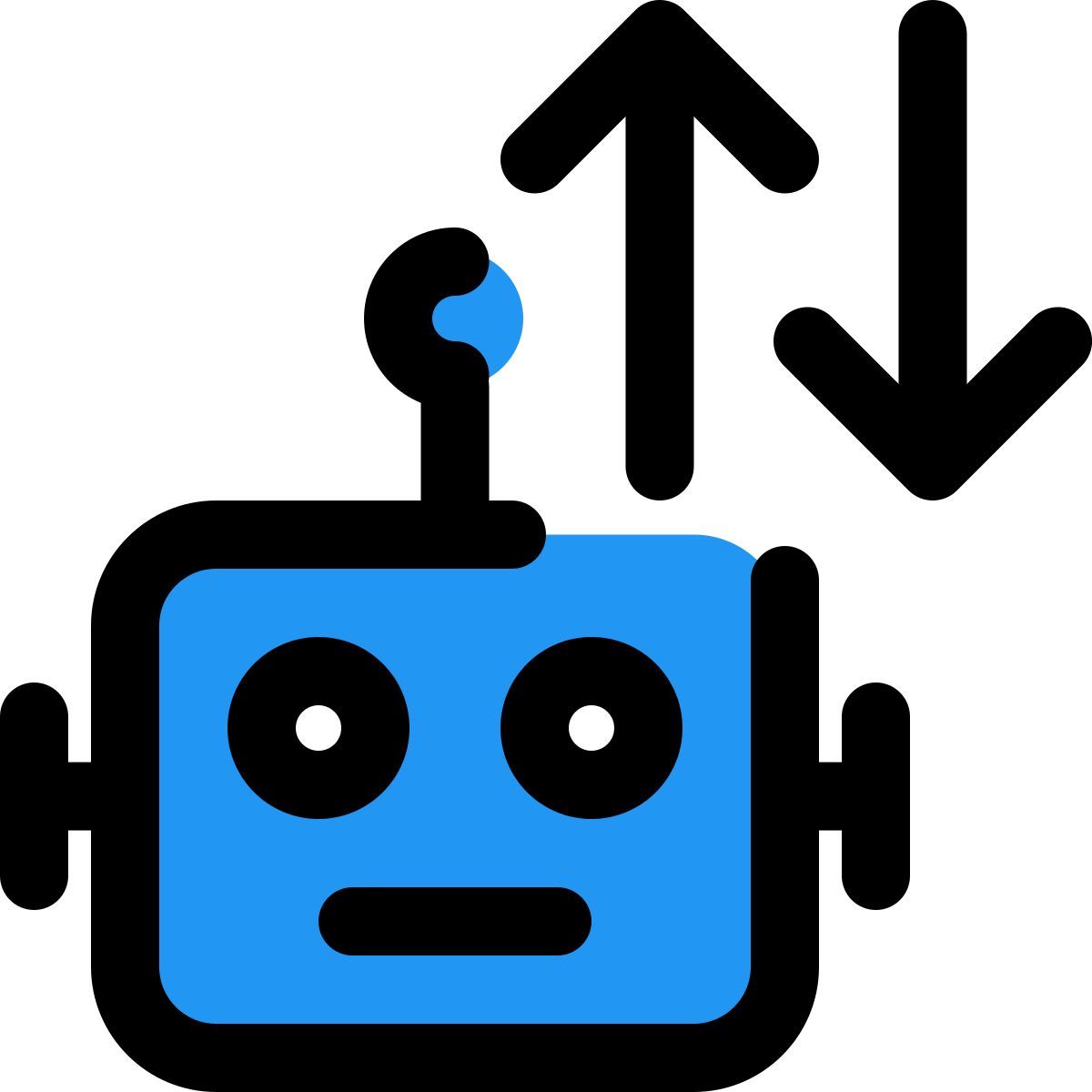 Roboterdatentransfer icon