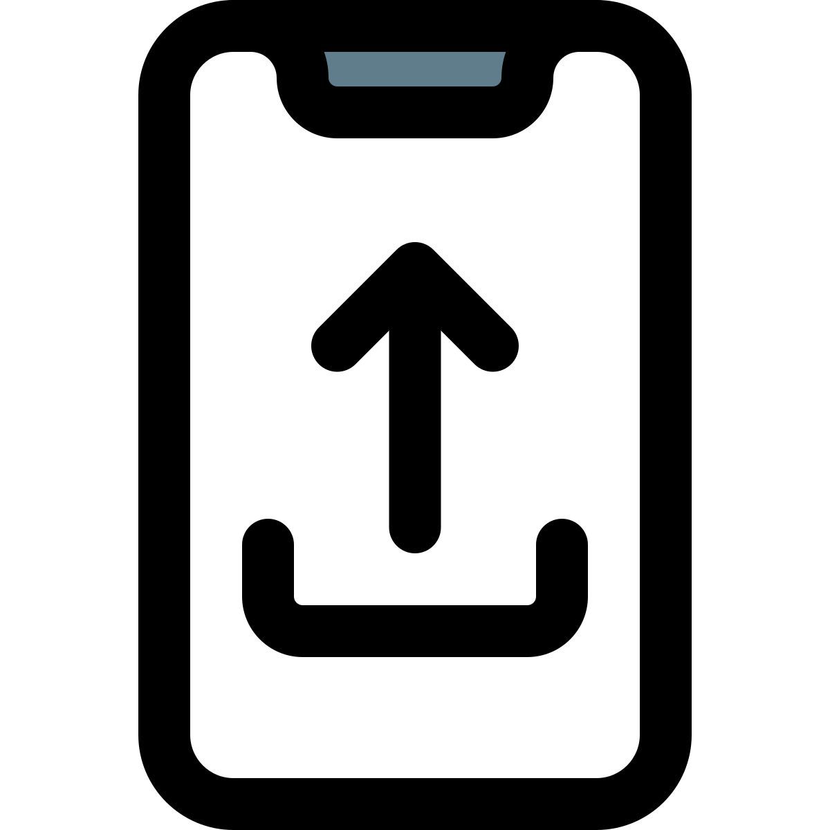 smartphone upload icon