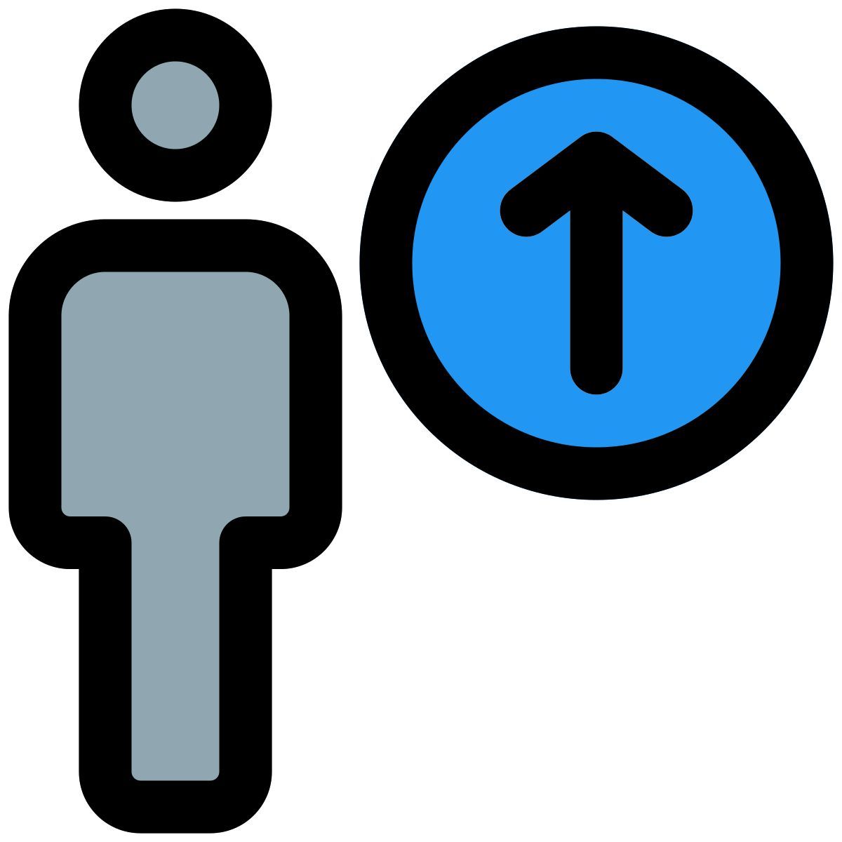 uploading a document or file on portal with up arrow icon