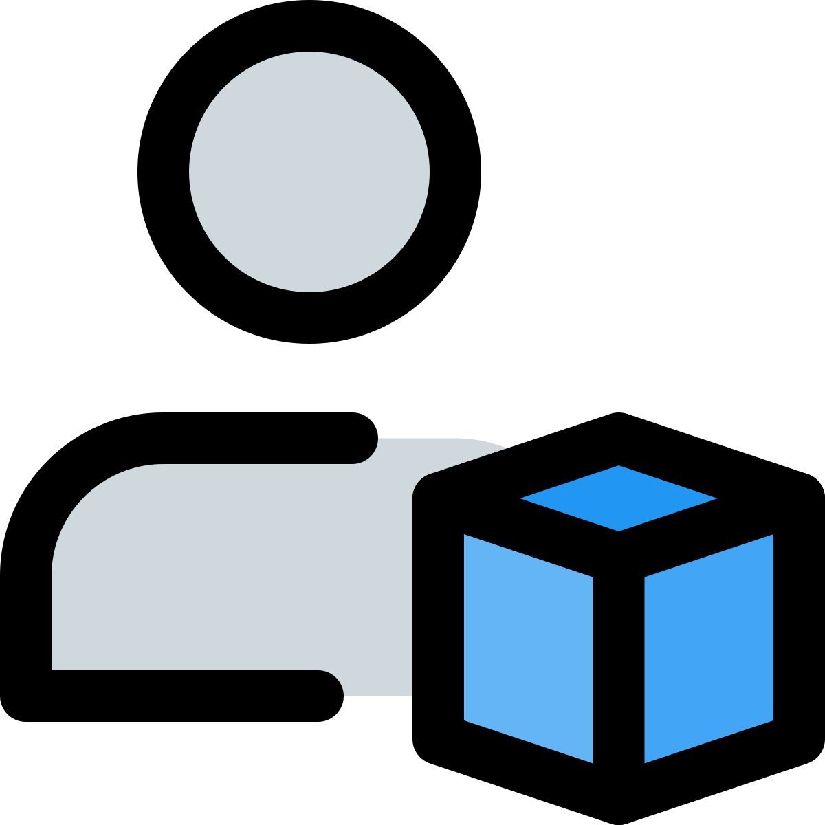 user 3d model icon