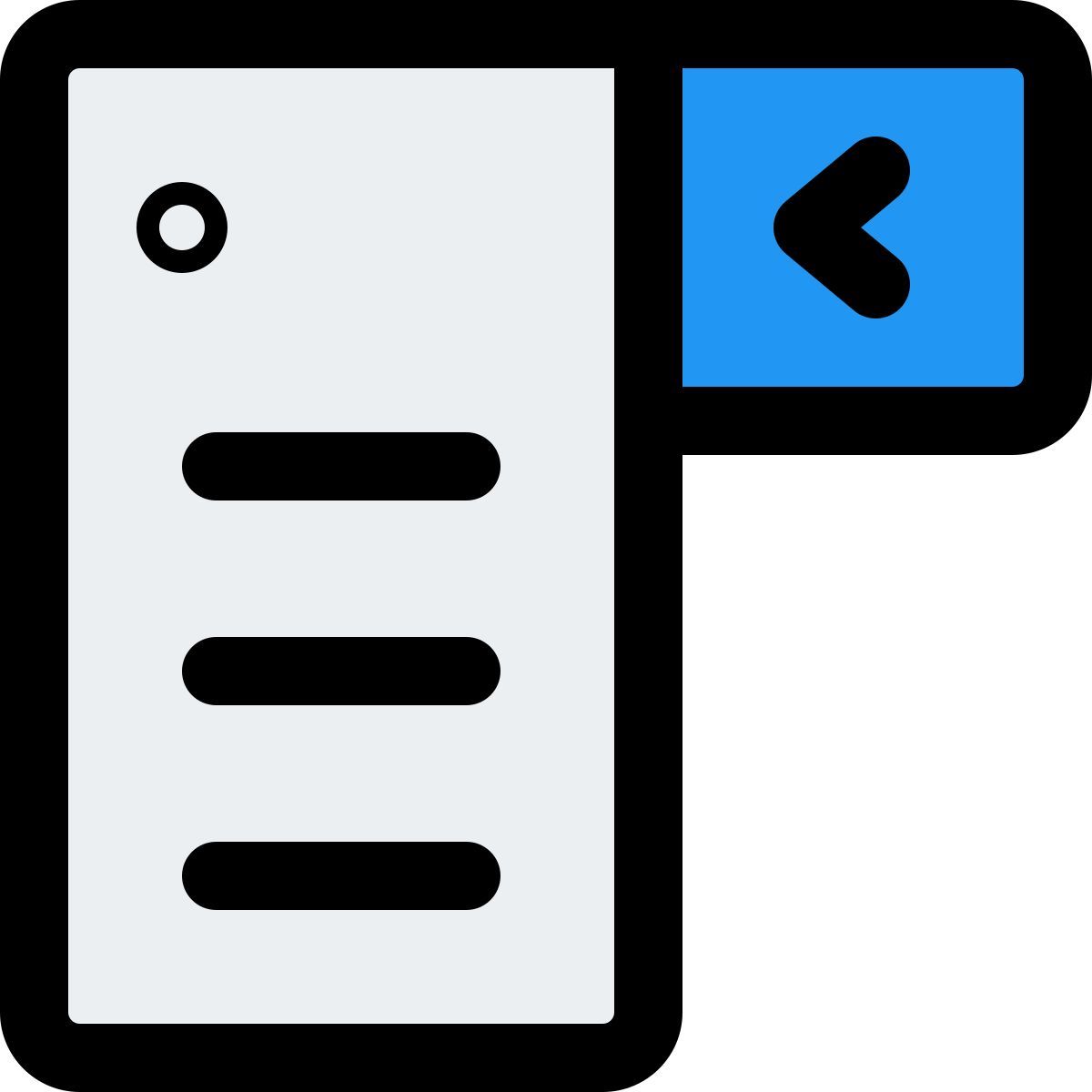 dropdown menu icon
