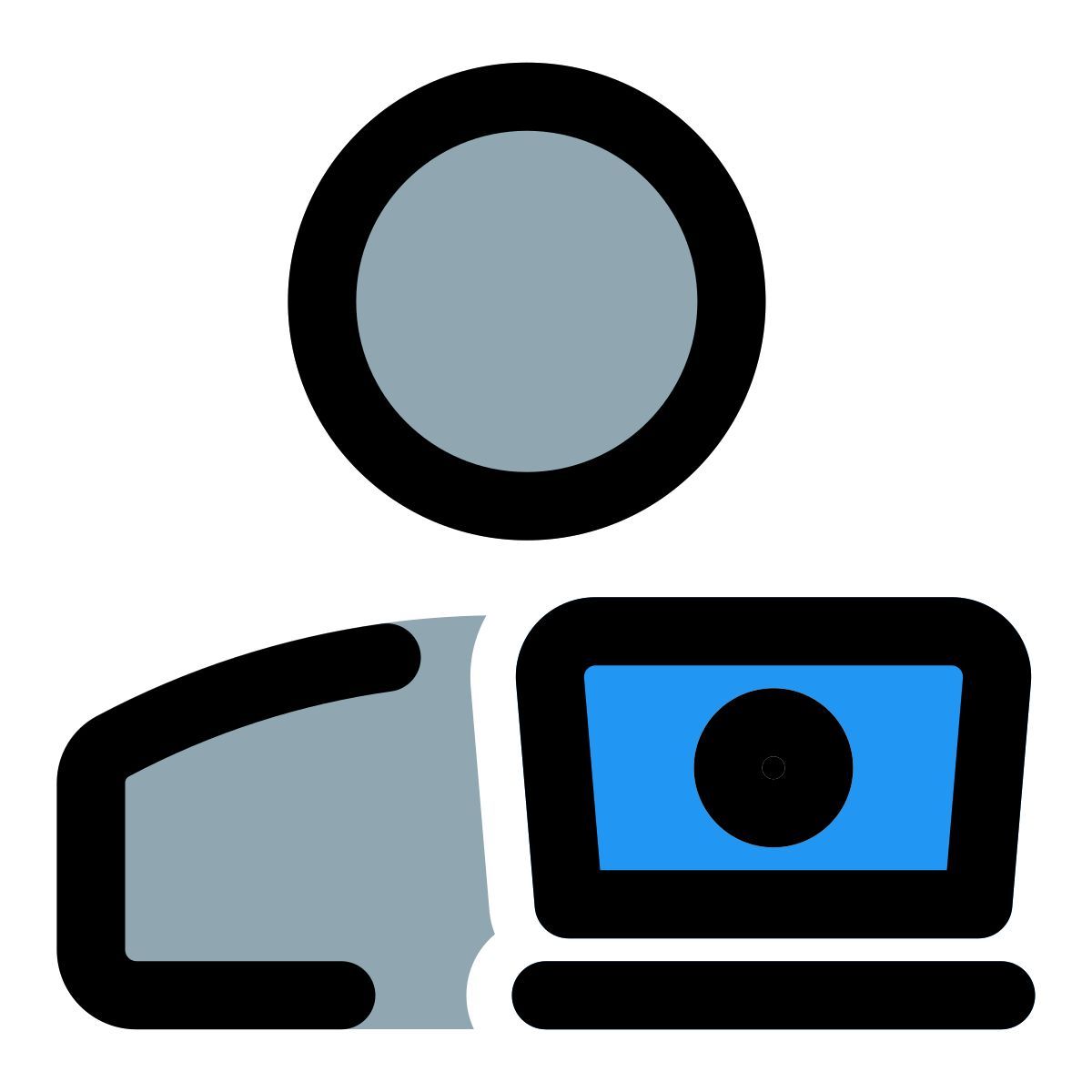 usuario de portátil icon