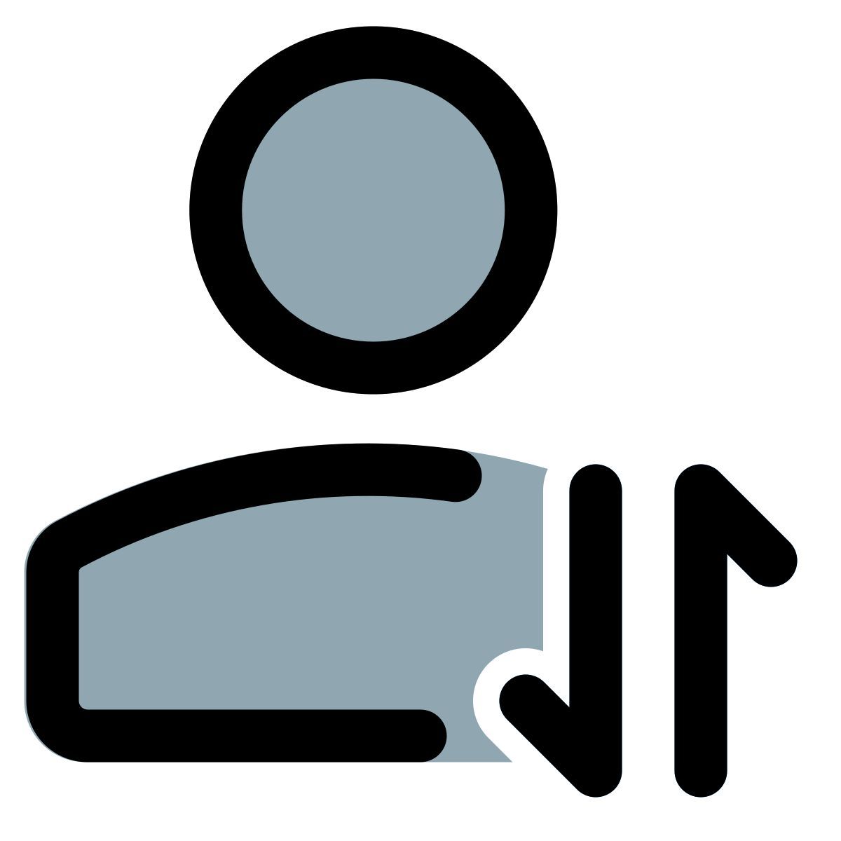 user data exchange icon