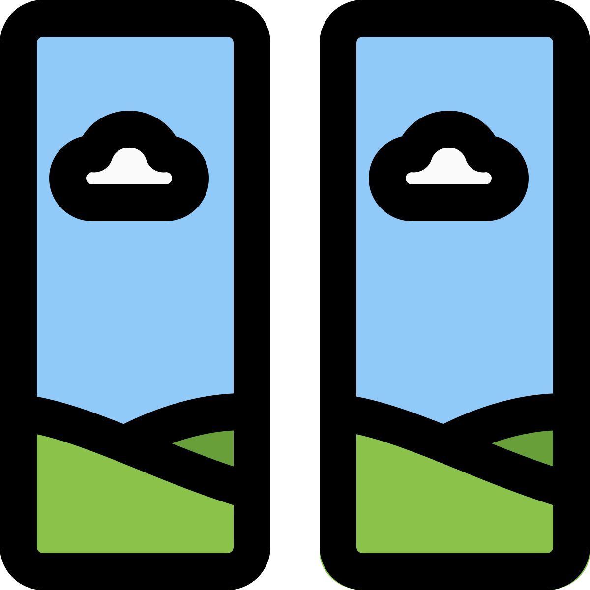 vorlage für vertikale bilder icon