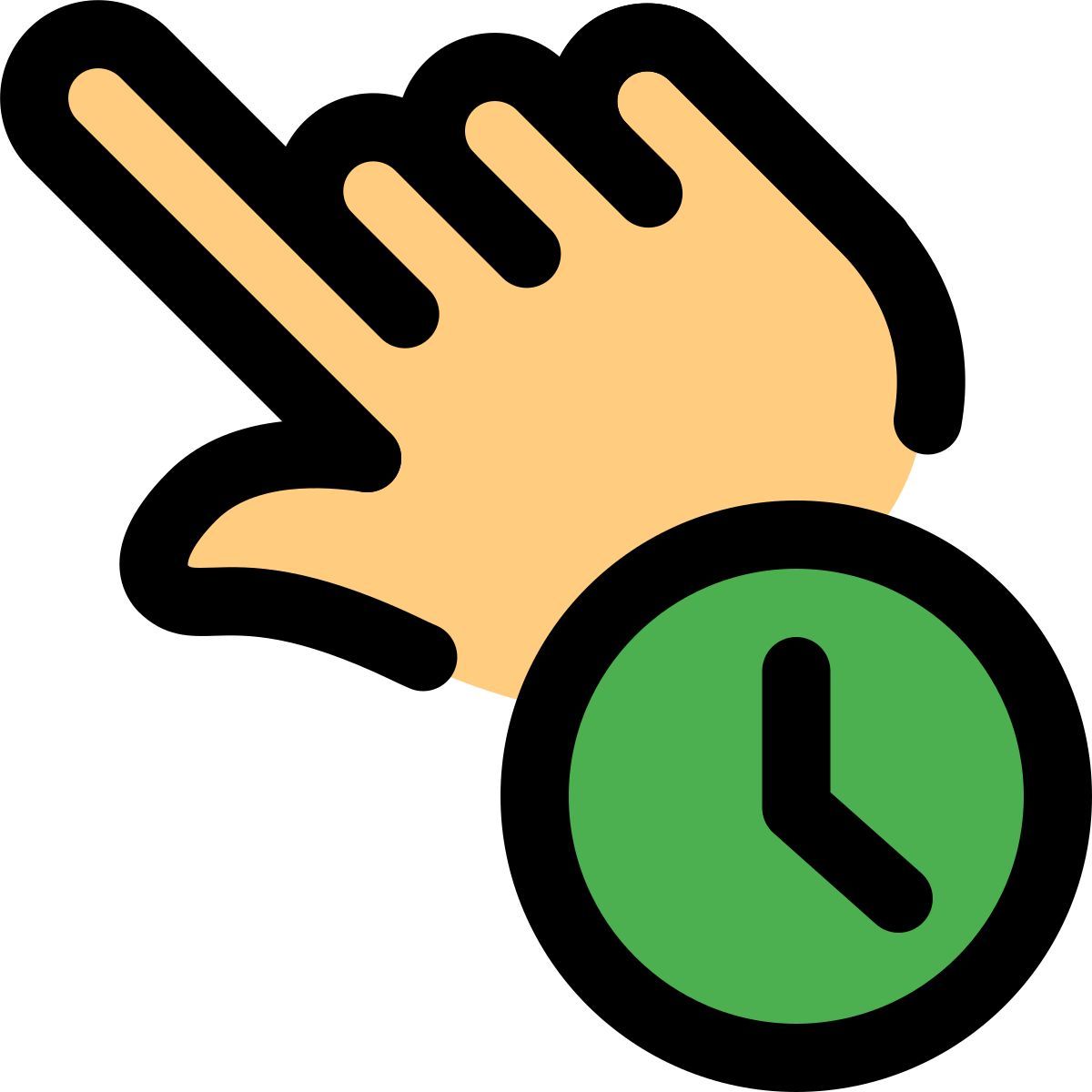 press and hold icon