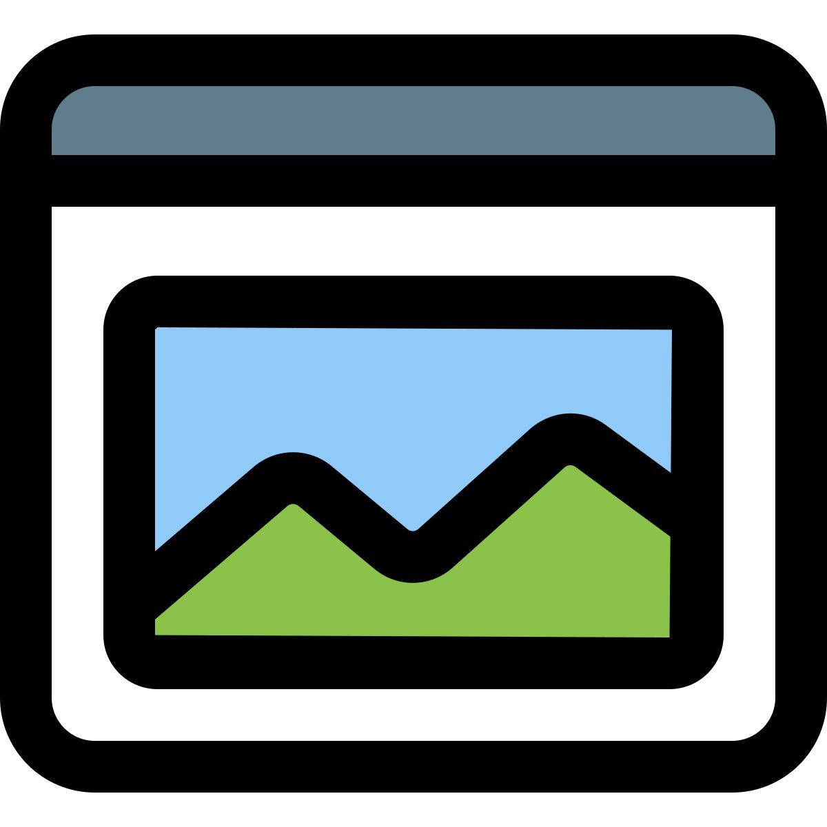 image on webpage icon