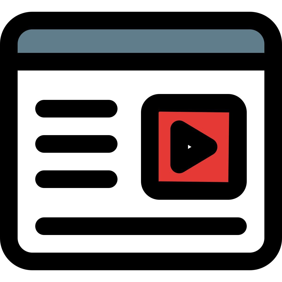 video description icon