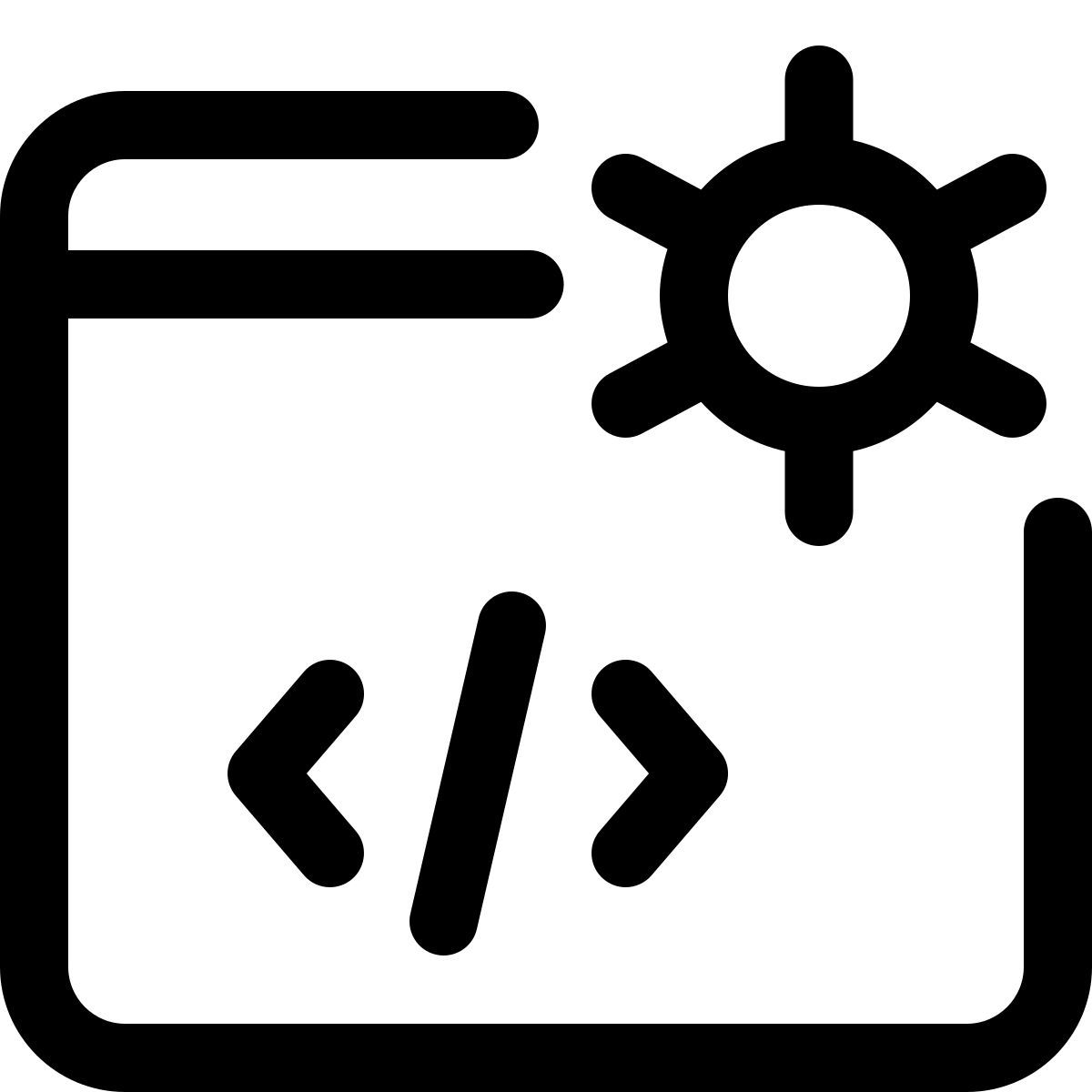 code settings web icon