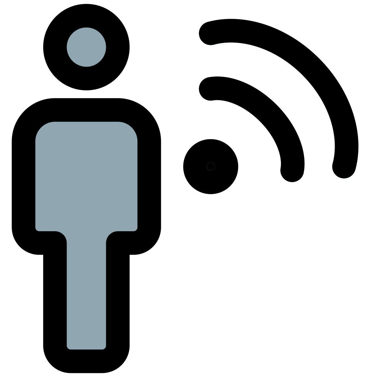 wireless internet router key shared with employee in a company icon