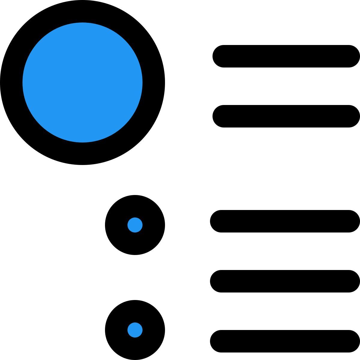 lista com marcadores icon