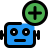 external add-a-function-to-a-robot-isolated-on-white-background-artificial-filled-tal-revivo icon