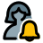 external alert-bell-notification-on-a-user-device-closeupwoman-filled-tal-revivo icon