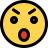 external angry-expression-with-open-mouth-chat-emoticon-smiley-filled-tal-revivo icon