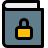 external book-with-secure-with-padlock-layout-logotype-security-filled-tal-revivo icon