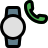 external calling-feature-on-smartwatch-with-handphone-logotype-smartwatch-filled-tal-revivo icon