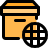 external delivery-box-with-globe-for-international-shipping-delivery-filled-tal-revivo icon