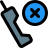 external discontinued-phone-with-no-connectivity-logotype-layout-phone-filled-tal-revivo icon