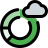 external donut-chart-infographics-on-the-cloud-network-cloud-filled-tal-revivo icon