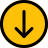 external down-arrow-direction-button-to-download-and-save-basic-filled-tal-revivo icon