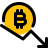 external fall-of-bitcoin-value-infographics-downfall-arrow-sign-crypto-filled-tal-revivo icon