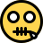 external frustrated-emoji-zipper-mouth-shared-online-in-messenger-smiley-filled-tal-revivo icon