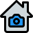 external house-under-security-with-cctv-cameras-isolated-on-a-white-background-house-filled-tal-revivo icon