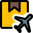 external international-cargo-service-with-airplane-and-delivery-box-shipping-filled-tal-revivo icon