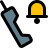 external old-phone-with-antenna-and-bell-logotype-for-notification-phone-filled-tal-revivo icon