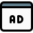 external online-advertisement-in-browser-visible-on-internet-advertising-filled-tal-revivo icon