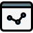 external online-point-line-diagram-on-a-web-browser-company-filled-tal-revivo icon