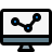 external pc-software-with-point-line-diagram-graph-plot-company-filled-tal-revivo icon