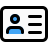 external photo-identification-card-and-badge-for-employee-pass-login-filled-tal-revivo icon
