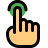 external single-finger-tap-capastive-touch-screen-test-selection-filled-tal-revivo icon