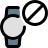 external smartwatch-banned-with-crossed-sign-isolated-on-white-background-smartwatch-filled-tal-revivo icon