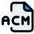external the-acm-file-extension-is-a-file-format-associated-to-audio-compression-manager-audio-filled-tal-revivo icon