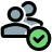 external verified-user-list-with-a-tick-mark-option-layout-classicmultiple-filled-tal-revivo icon