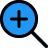 external zoom-in-tool-for-exploring-and-magnification-basic-filled-tal-revivo icon